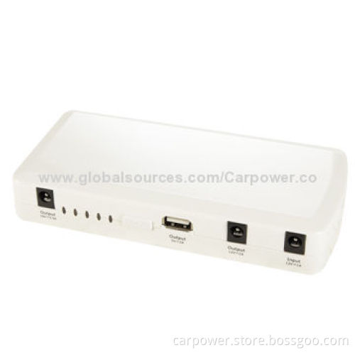 Mini Car Jump Starter, 14,000mAh, Start 12V Vehicle/Power Bank for Mobile, iPad, Laptops and Camera